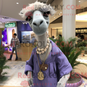 Lavendel Kamel Maskottchen...