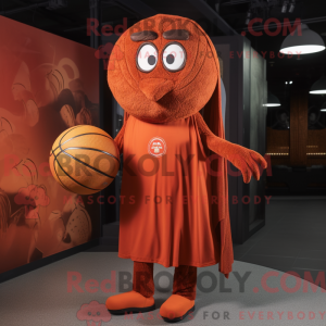 Rust Basketball Ball maskot...