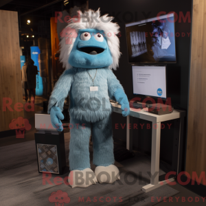 Blue Yeti mascot costume...