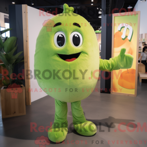 Lime Green Apricot mascot...