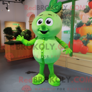 Lime Green Apricot mascot...