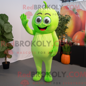 Lime Green Apricot mascot...