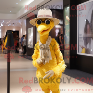 Yellow Ostrich mascot...