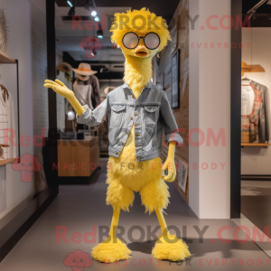 Yellow Ostrich mascot...