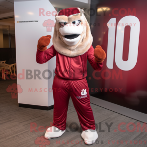 Maroon Momentum mascot...