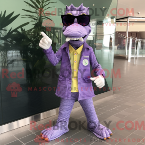 Lavender Crocodile mascot...