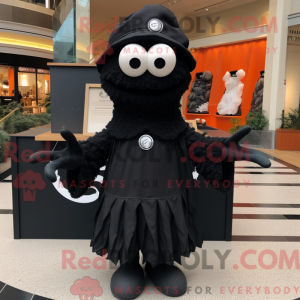 Black Oyster mascot costume...