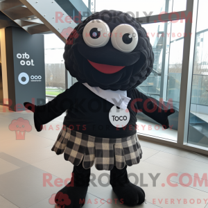 Black Oyster mascot costume...