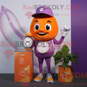 Lilla grapefrugt maskot...