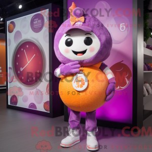 Lilla grapefrugt maskot...