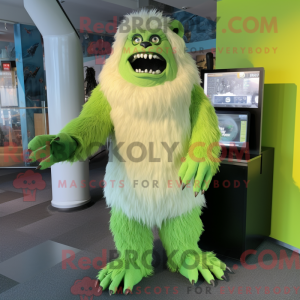 Postava maskota Lime Green...