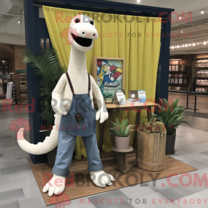 Cream Diplodocus mascot...