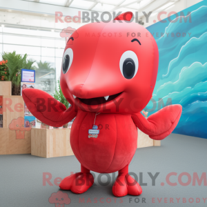 Red Pukkelhval maskot...