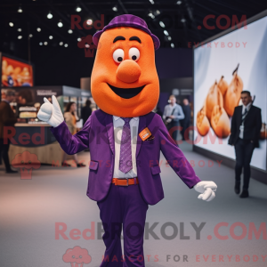 Purple Currywurst mascot...