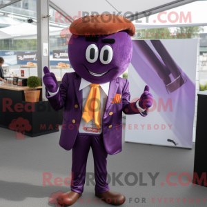 Purple Currywurst mascot...