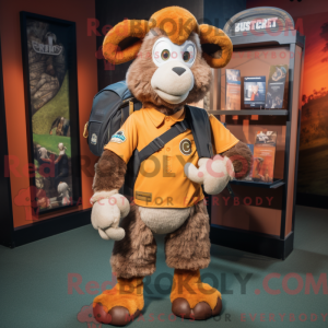 Rust Ram mascot costume...