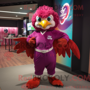 Magenta Eagle mascot...