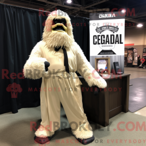 Cream Sasquatch maskot...
