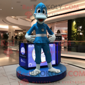 Blue Goose mascot costume...