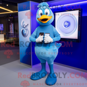 Blue Goose maskot kostume...