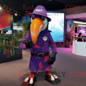 Purple Toucan mascot...