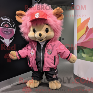 Rosa Piggsvin maskotka...
