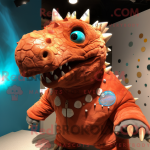 Rust Ankylosaurus mascot...