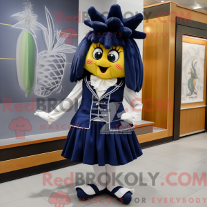 Navy Pineapple maskot...