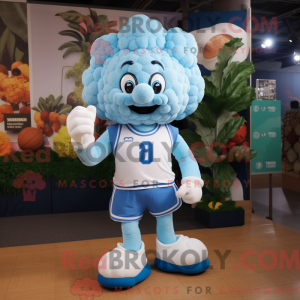 Sky Blue Cauliflower mascot...