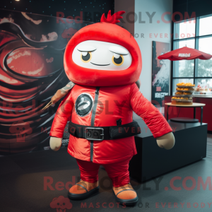 Red Sushi mascot costume...