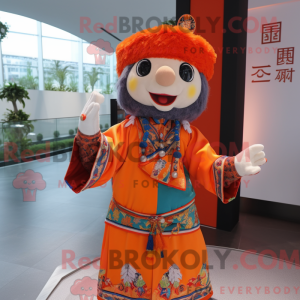 Mandarin mascot costume...