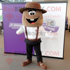 Brown Aubergine mascotte...