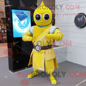 Lemon Yellow Samurai mascot...