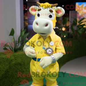 Citrongul Jersey Cow maskot...