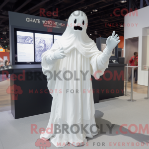 White Ghost mascot costume...