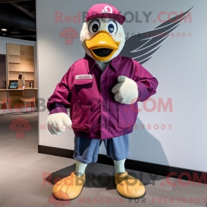 Magenta Gosling mascot...