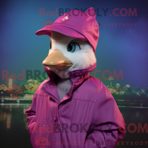Magenta Gosling maskot...