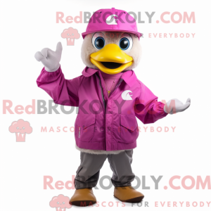 Magenta Gosling mascot...