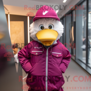 Magenta Gosling mascot...