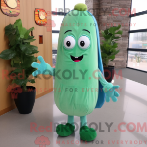 Cyan Cucumber mascot...