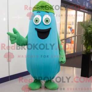 Cyan Cucumber mascot...