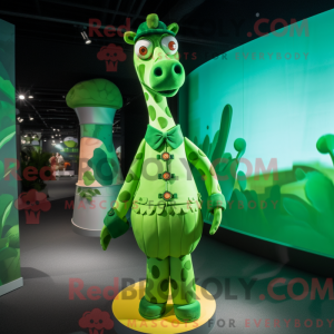 Green Giraffe mascot...