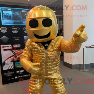 Maskotdraktfigurat Gold...