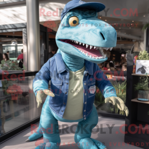 Himmelblå Allosaurus...