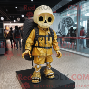 Máscara de caveira de ouro...