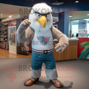 Silver Bald Eagle maskot...