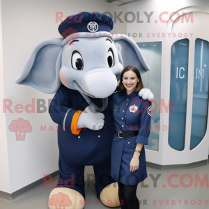 Navy Elephant mascot...