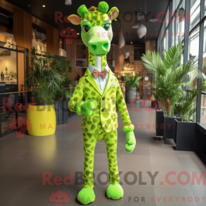 Postava maskota Lime Green...