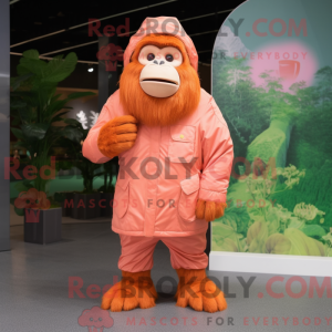 Peach Orangutan mascot...