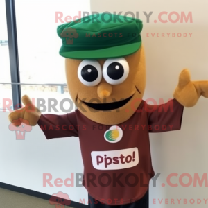 Brown Pesto Pasta mascot...